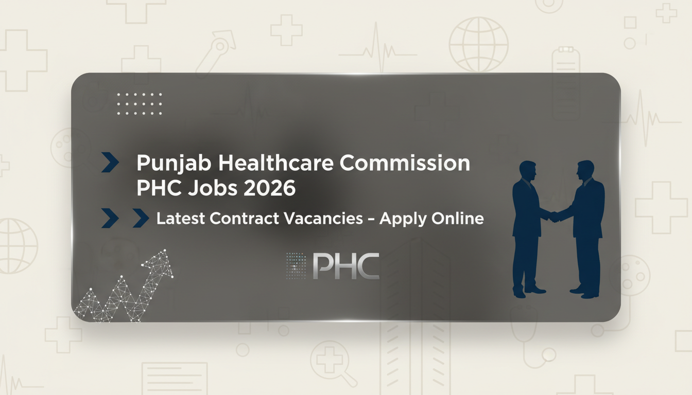Punjab Healthcare Commission PHC Jobs 2026