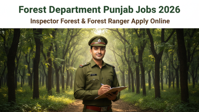Forest Department Punjab Jobs 2026