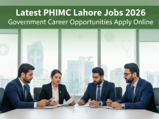 Latest PHIMC Lahore Jobs 2026