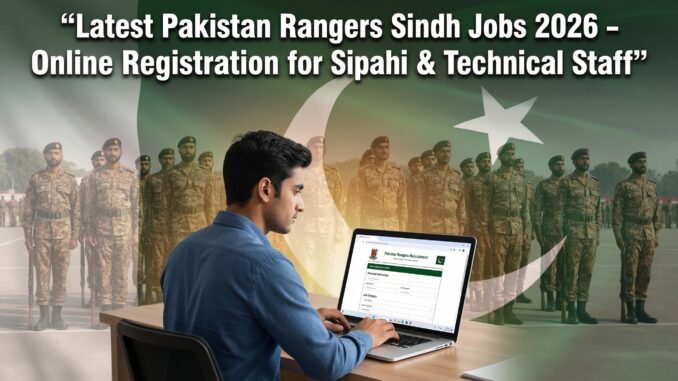 Pakistan Rangers Sindh Jobs 2026