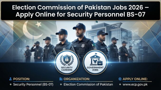 election commission of pakistan jobs 2026