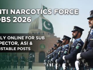 Anti Narcotics Force Jobs 2026